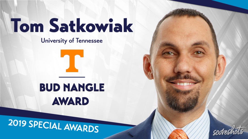 2019 Special Awards Salute: Tom Satkowiak (Tennessee), Bud Nangle Award